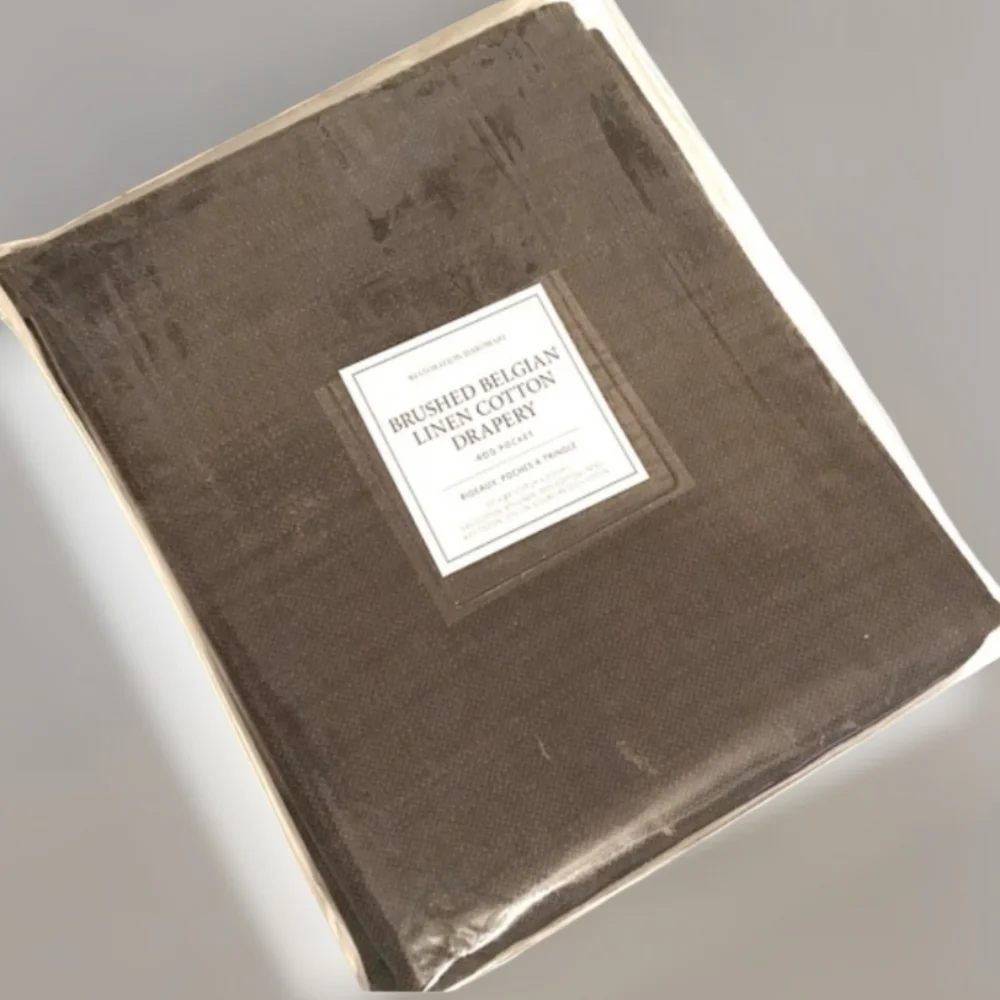 NEW PAIR Restoration Hardware Brushed Linen 50